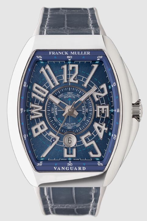 Buy Franck Muller VANGUARD MARINER Replica Watch for sale Cheap Price V45SCDTYTMAR ACAC Blue Dial